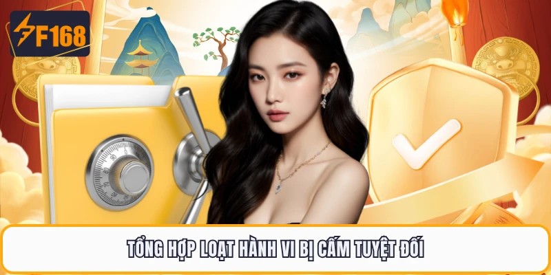 Điều Khoản Điều Kiện F168 - Quy Tắc Cần Biết Trước Khi Chơi 4 Tổng hợp loạt hành vi bị cấm tuyệt đối